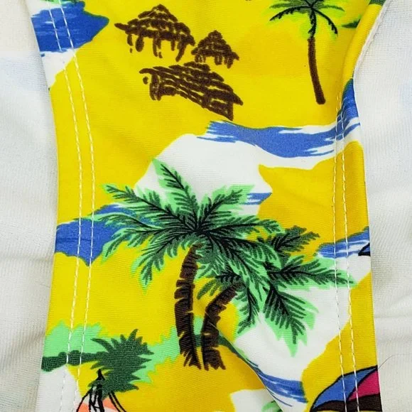 x new Swimsuit Bikini Bottom Ties Strings Ruched OP Jrs XL 15 17 Adjustable NWT - Picture 7 of 10